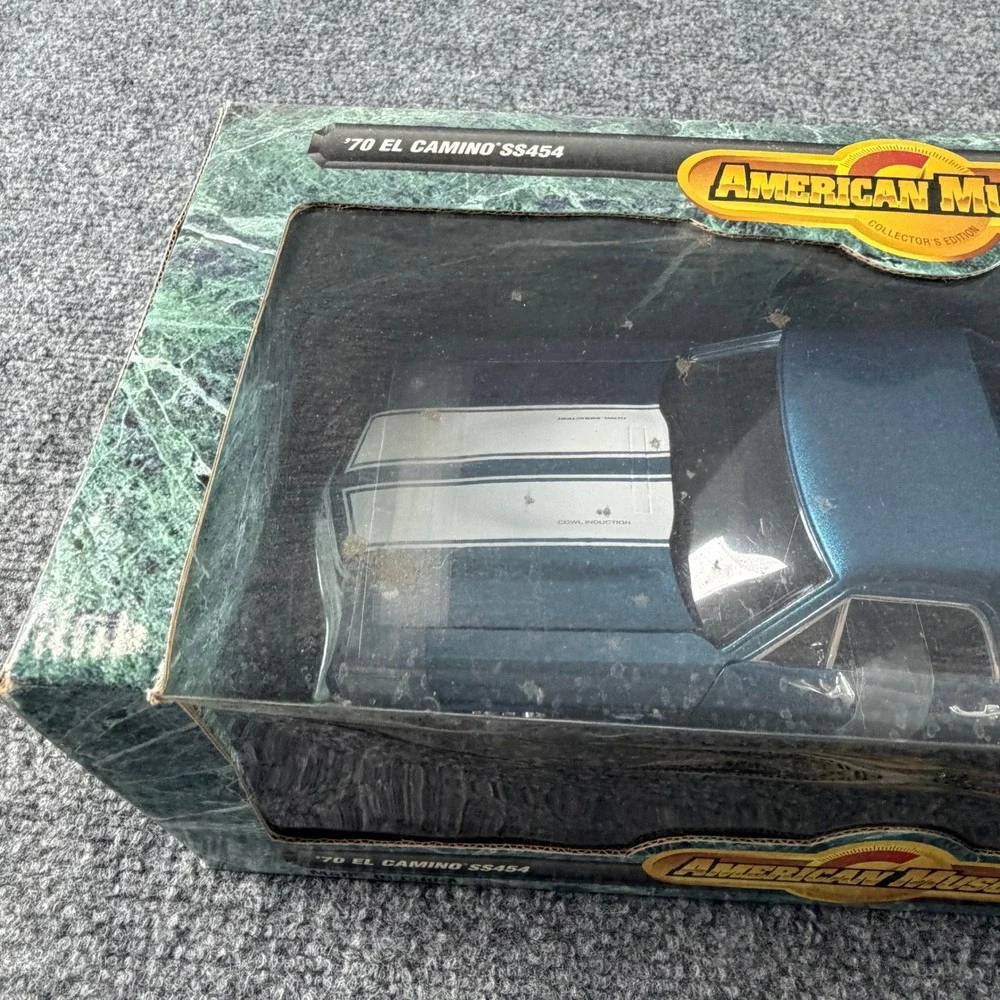 Ertl 1970 El Camino SS454 Diecast 1:18 Blue American Muscle Collector Edition